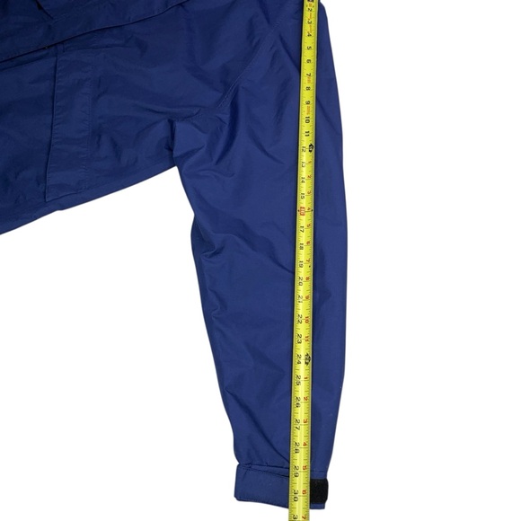 Cabela's Gore-Tex Hooded Jacket L Blue Double Zip Waterproof Rain Wind Outdoor - Picture 10 of 13